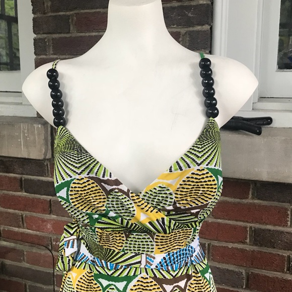 Sundress with wooden beaded straps - Picture 3 of 3